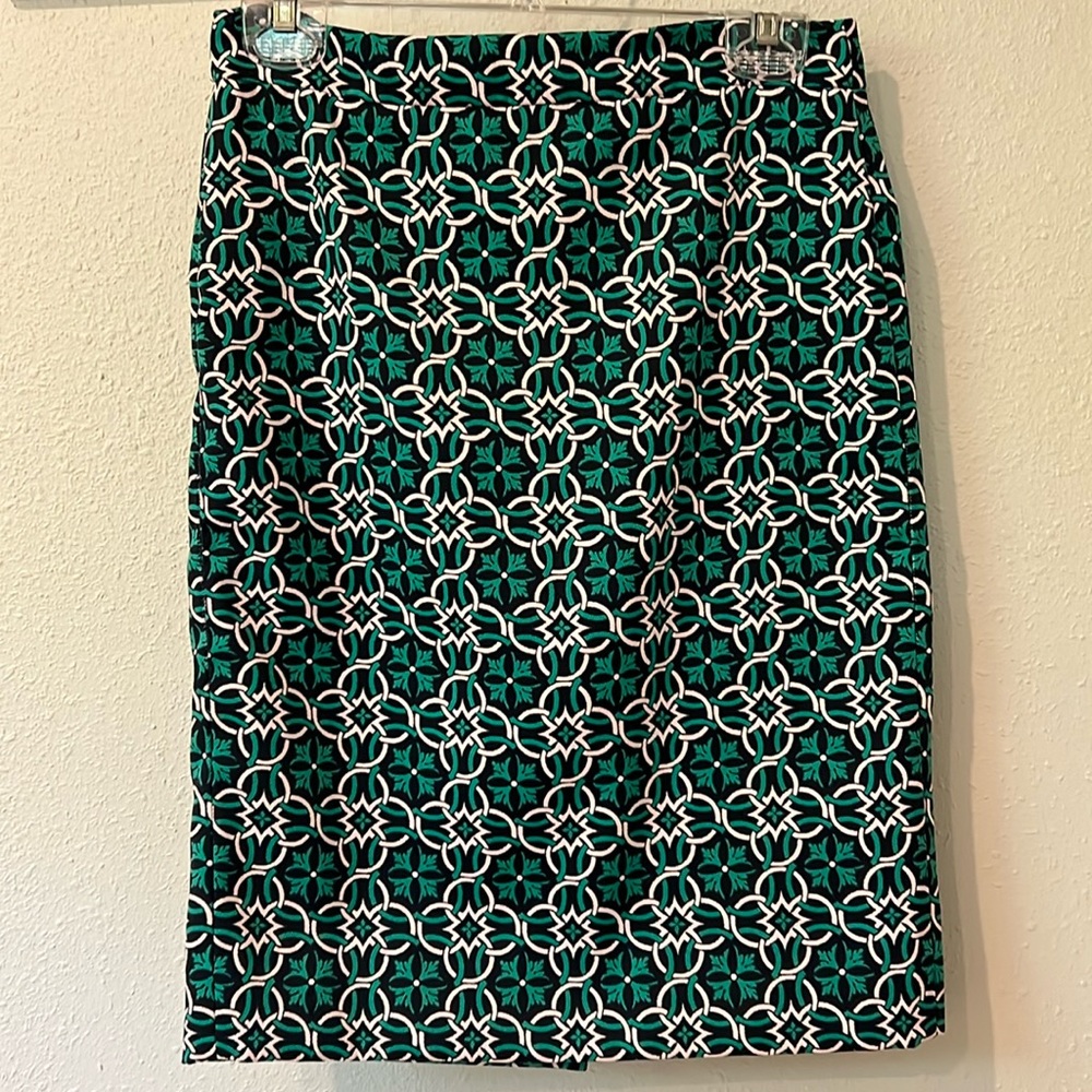 J Crew geometric skirt